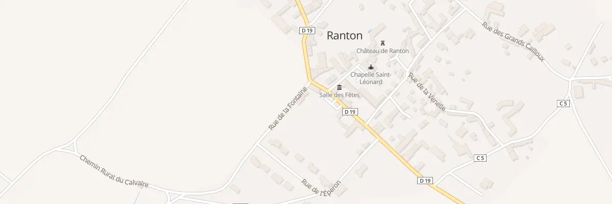 Plan du 1 Rue de la Fontaine à Ranton