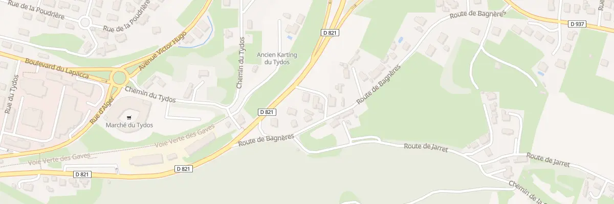 Plan du 11 Rte de Bagnères à Lourdes