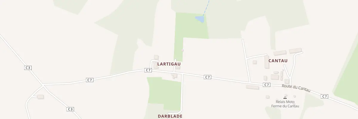 Plan du 102 Rte de Cantau à Ayzieu
