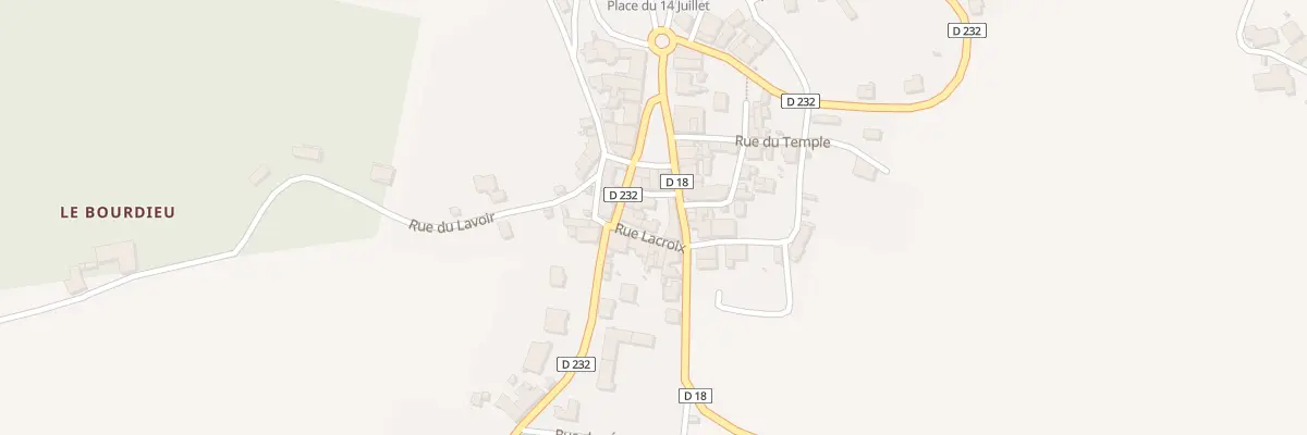 Plan du 121 Le Bourg à Pujols