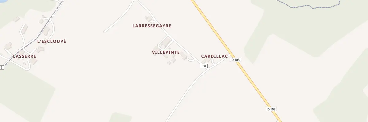Plan du 155 Chem de Cardillac à Sorbets
