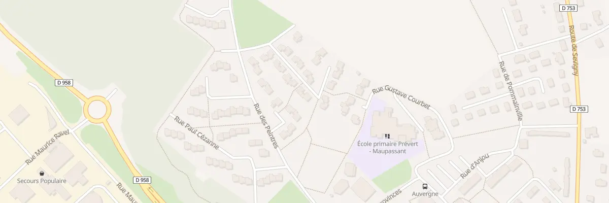 Plan du 12 Rue Jean - François Millet à Argentan