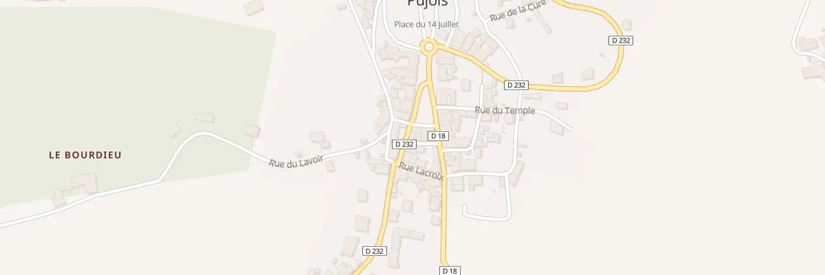 Plan du 115 Le Bourg à Pujols
