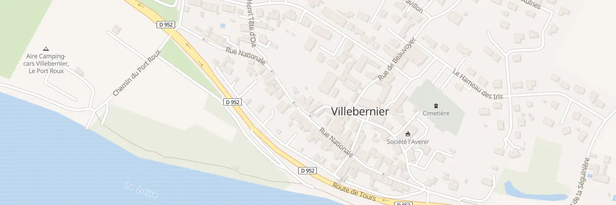 Plan du 36 Rue Nationale à Villebernier