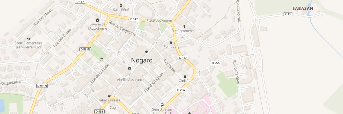 Plan du 11 Rue d’Artagnan à Nogaro
