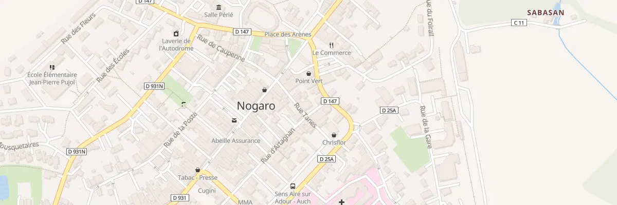 Plan du 11 Rue d’Artagnan à Nogaro