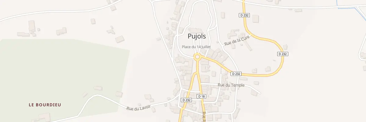 Plan du 78 Le Bourg à Pujols