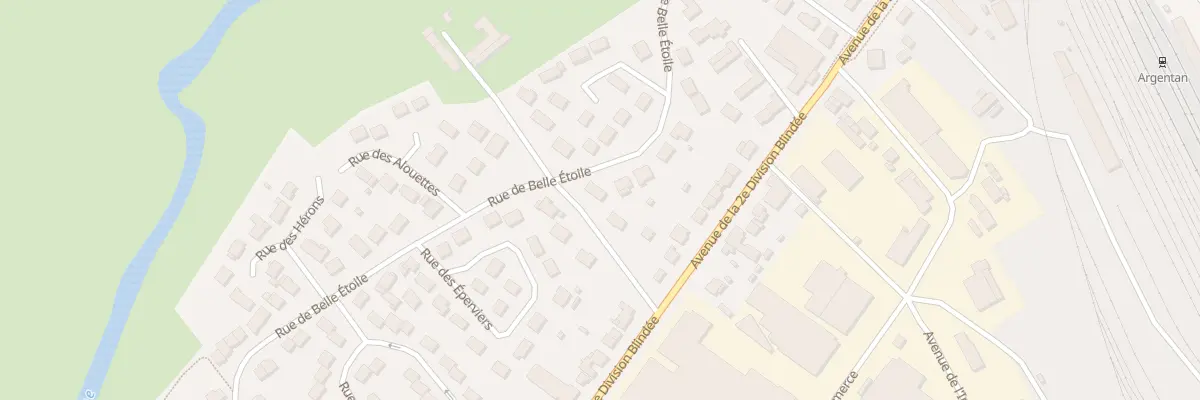 Plan du 6 Rue du Manoir à Argentan