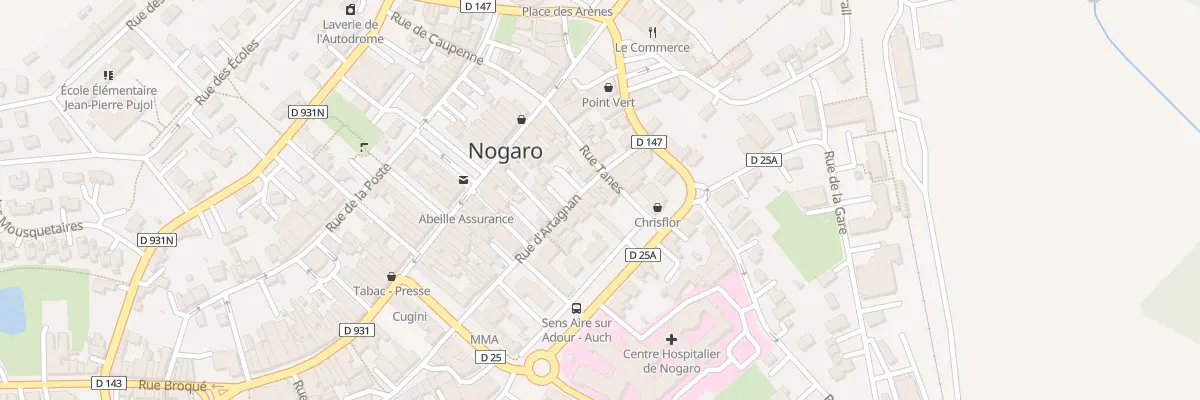 Plan du 24 Rue d’Artagnan à Nogaro