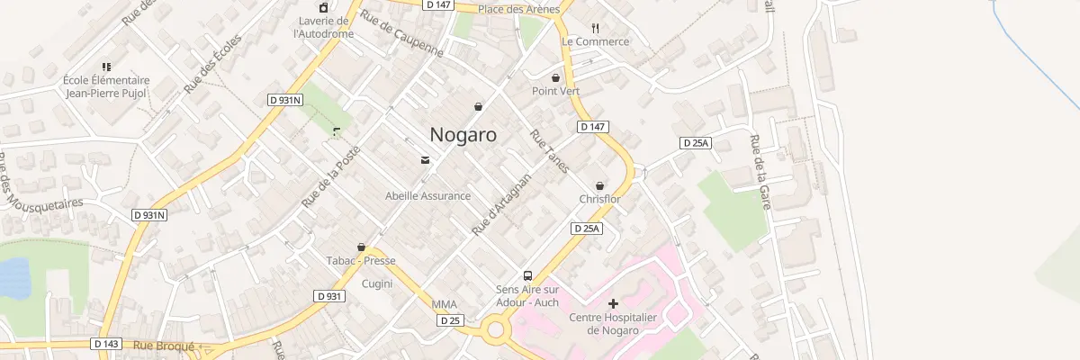 Plan du 22 Rue d’Artagnan à Nogaro