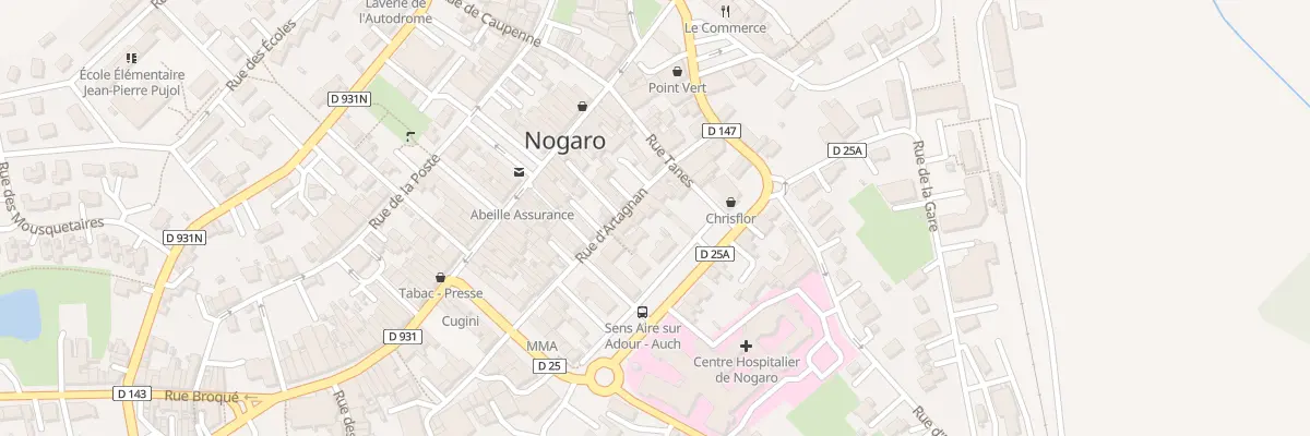 Plan du 18 Rue d’Artagnan à Nogaro
