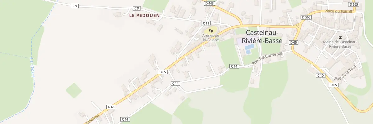 Plan du 17 Rte de Madiran à Castelnau-Rivière-Basse