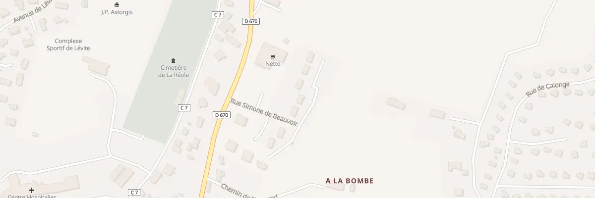 Plan du 8 Rue Nelson Mandela à La Réole