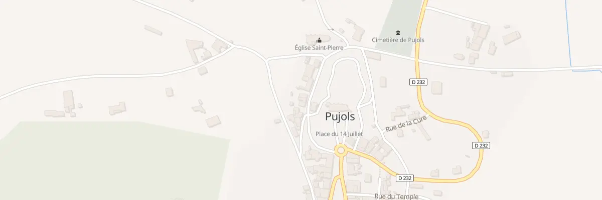Plan du 69 Le Bourg à Pujols