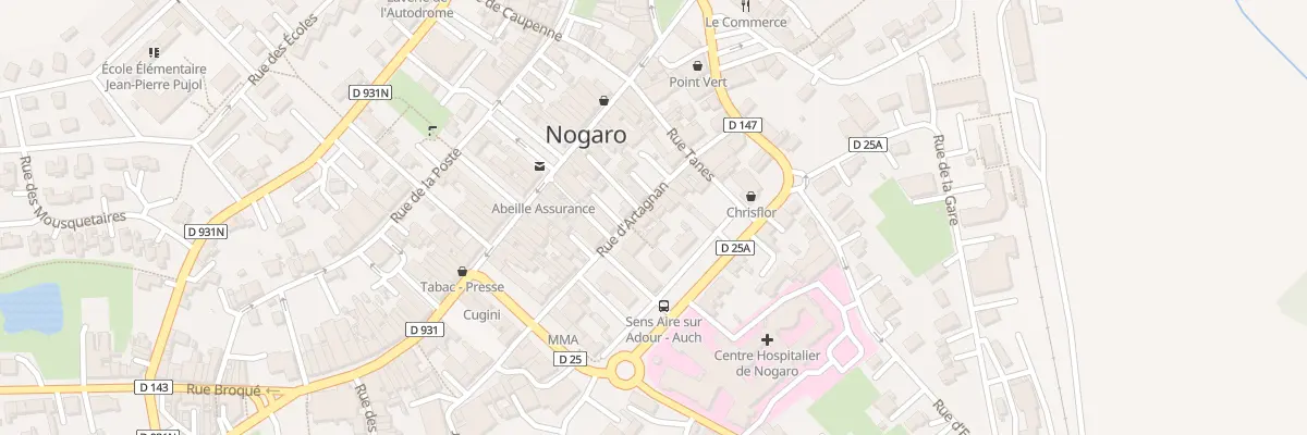 Plan du 14 Rue d’Artagnan à Nogaro