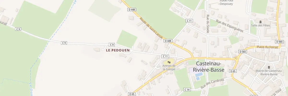 Plan du 8 Cami de Moundi à Castelnau-Rivière-Basse