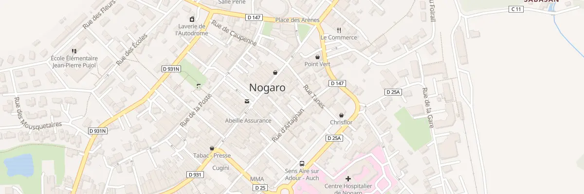 Plan du 9 Rue d’Artagnan à Nogaro