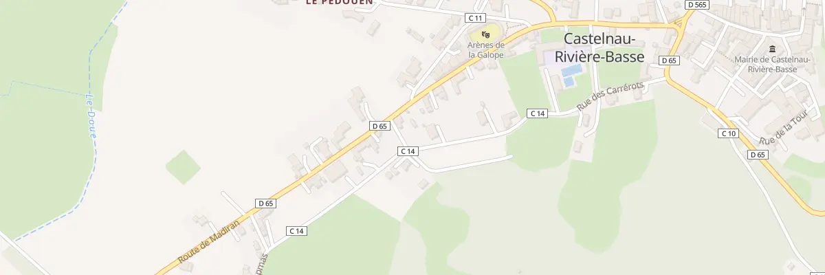Plan du 5028 La Ville à Castelnau-Rivière-Basse