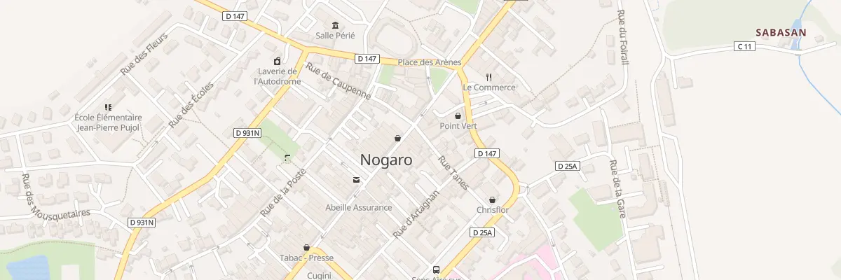 Plan du 2 Rue Tanes à Nogaro