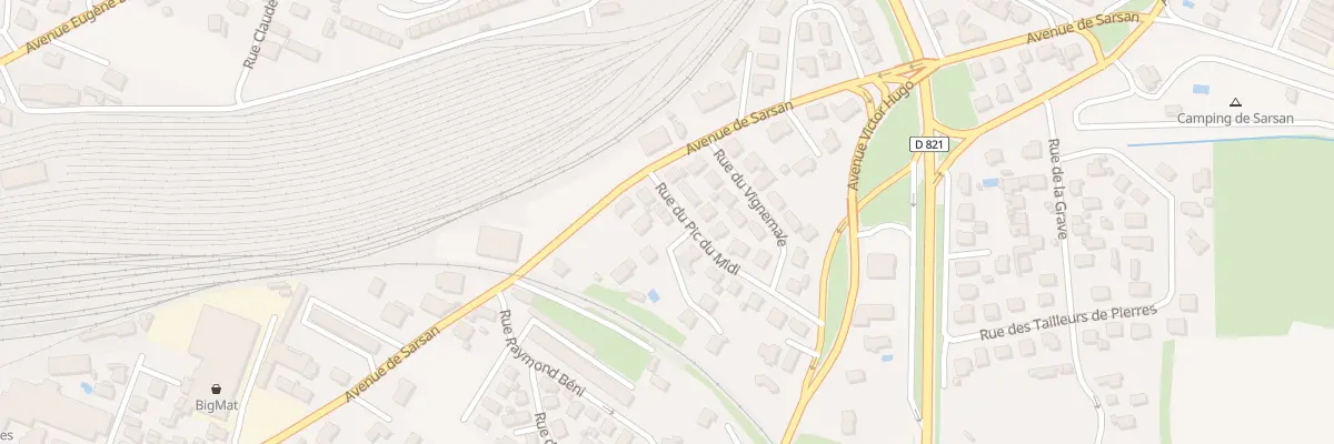 Plan du 6 Rue du Pic du Midi à Lourdes