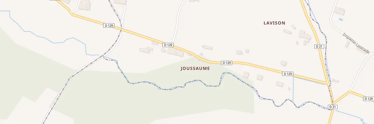 Plan du 2 Joussaume à Loubens