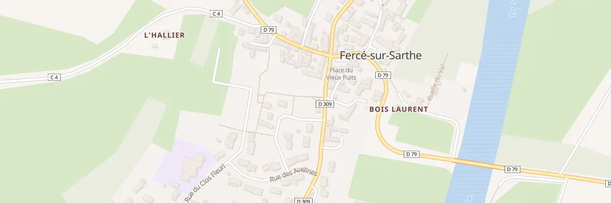 Plan du 10 Rue de Noyen à Fercé-sur-Sarthe