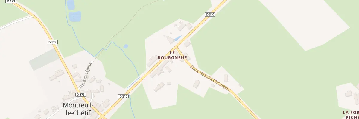 Plan du 1 Rte de St Christophe à Montreuil-le-Chétif