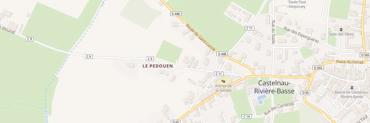 Plan du 10 Cami de Moundi à Castelnau-Rivière-Basse