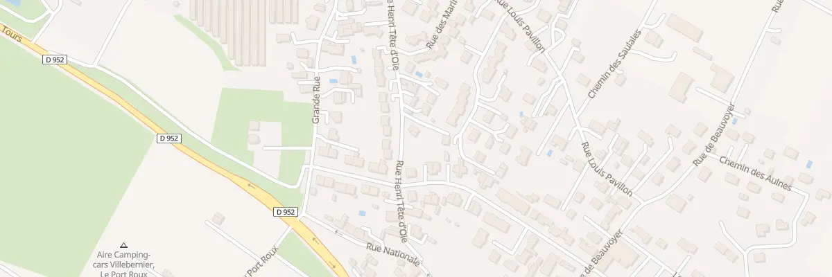 Plan du 6 Rue Henri Tete d’Oie à Villebernier