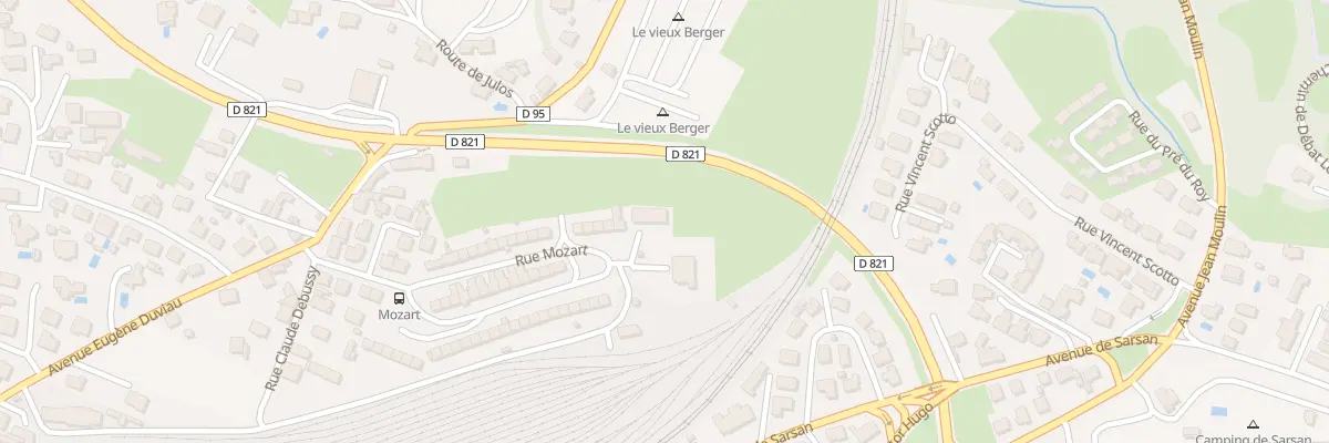Plan du 39 Rue Mozart à Lourdes