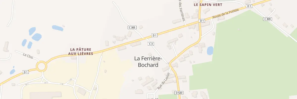 Plan du 2 Rue David à La Ferrière-Bochard