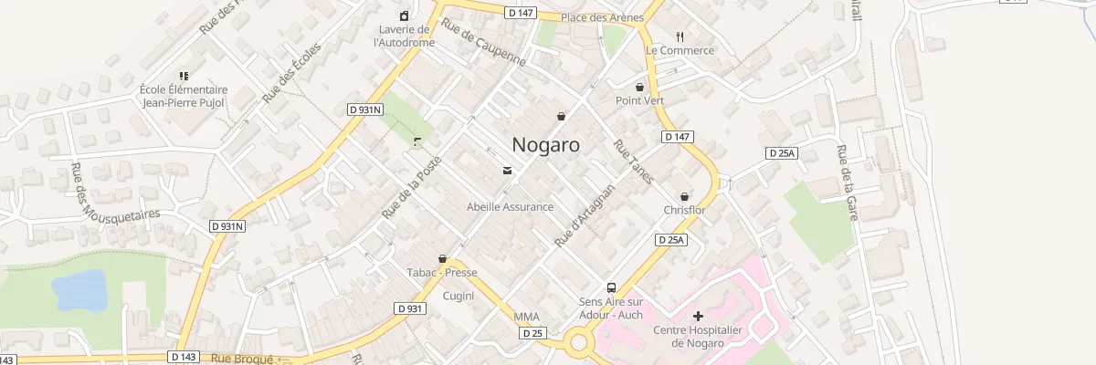 Plan du 7T Rue d’Artagnan à Nogaro