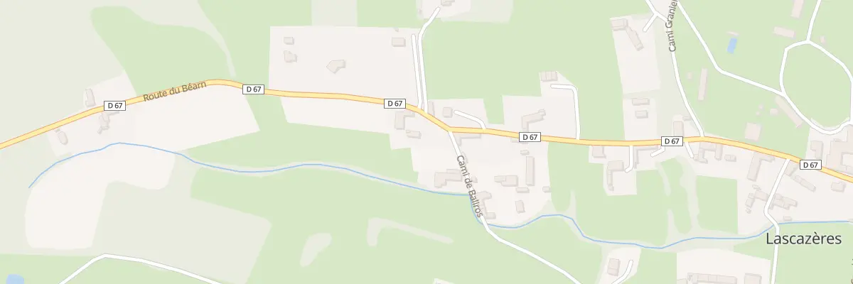 Plan du 31 Rte de Montpezat et du Bearn à Lascazères