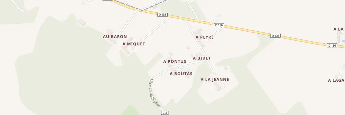 Plan du 5034 A Pontus à Goux