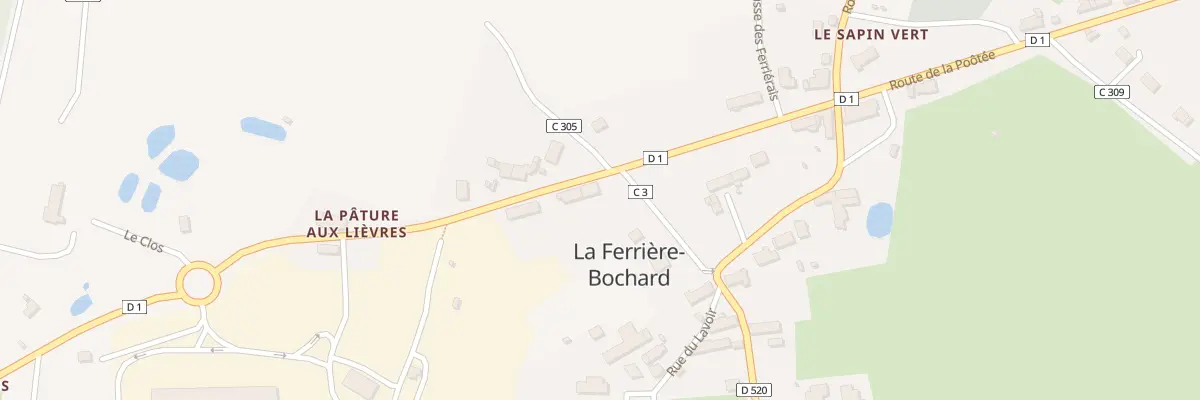 Plan du 17 Rte de la Poôtée à La Ferrière-Bochard