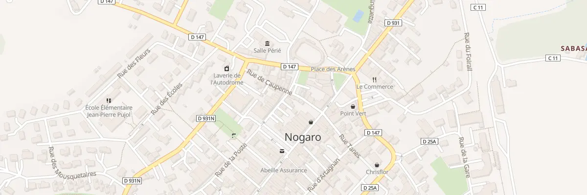 Plan du 5 Rue de Caupenne à Nogaro