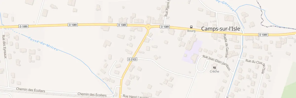 Plan du 71 Le Bourg Sud à Camps-sur-l’Isle