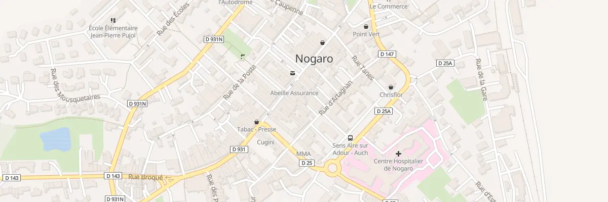Plan du 5B Rue d’Artagnan à Nogaro