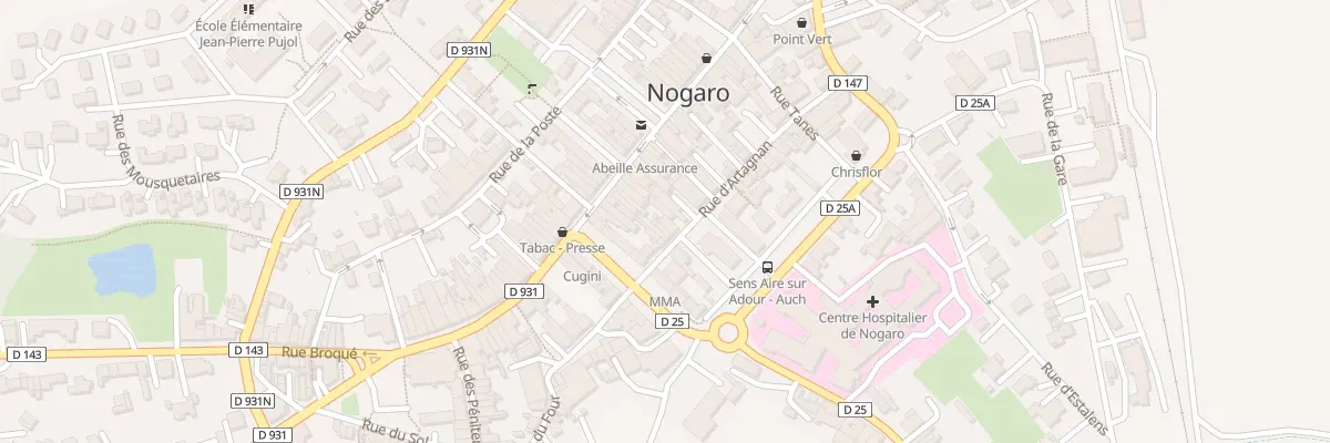 Plan du 3B Rue d’Artagnan à Nogaro