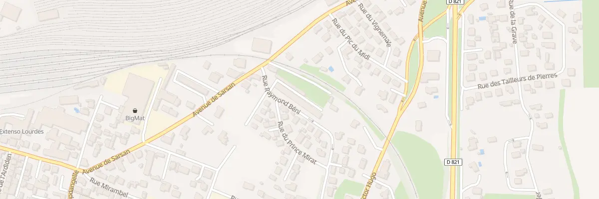 Plan du 3 Rue Raymond Beni à Lourdes