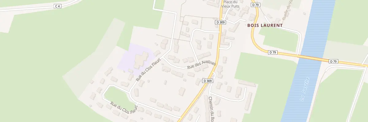Plan du 8 Rue des Avelines à Fercé-sur-Sarthe