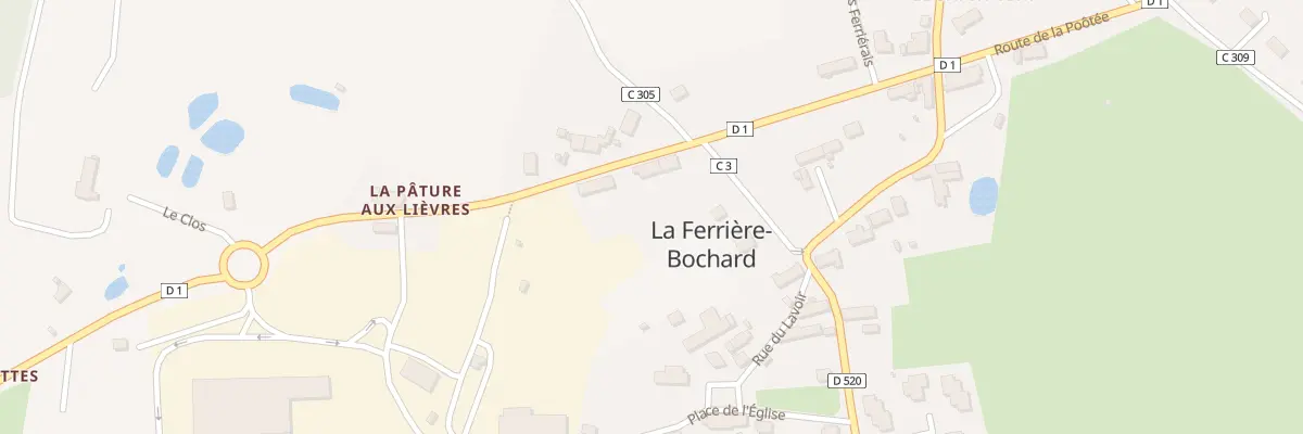 Plan du 19 Rte de la Poôtée à La Ferrière-Bochard