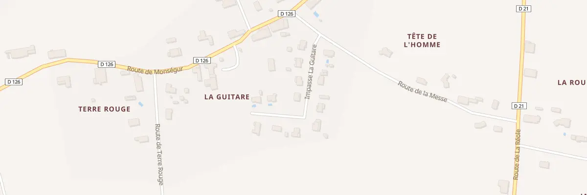Plan du 6 Lot La Guitare à Loubens