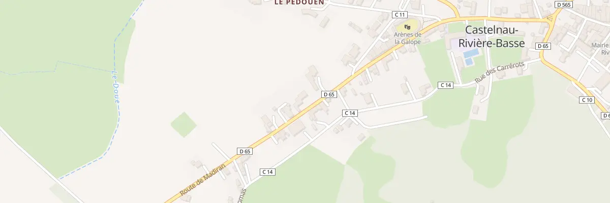 Plan du 5020 La Ville à Castelnau-Rivière-Basse