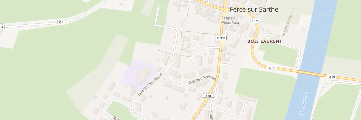 Plan du 16 Rue des Avelines à Fercé-sur-Sarthe
