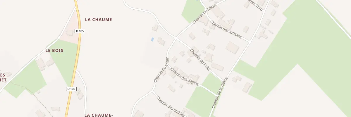 Plan du 1 Chem des Sapins - Châtenet à Saint-Vincent-la-Châtre