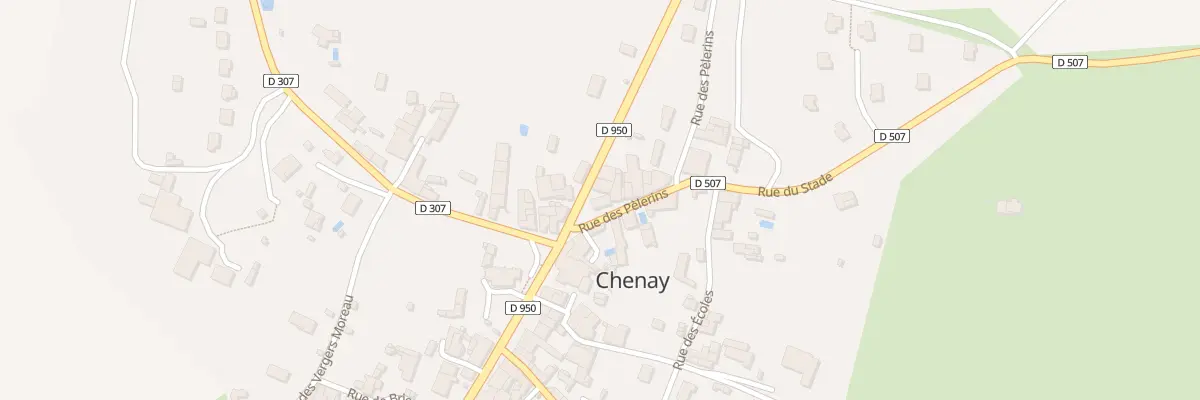 Plan du 1 Rue des Pélerins à Chenay