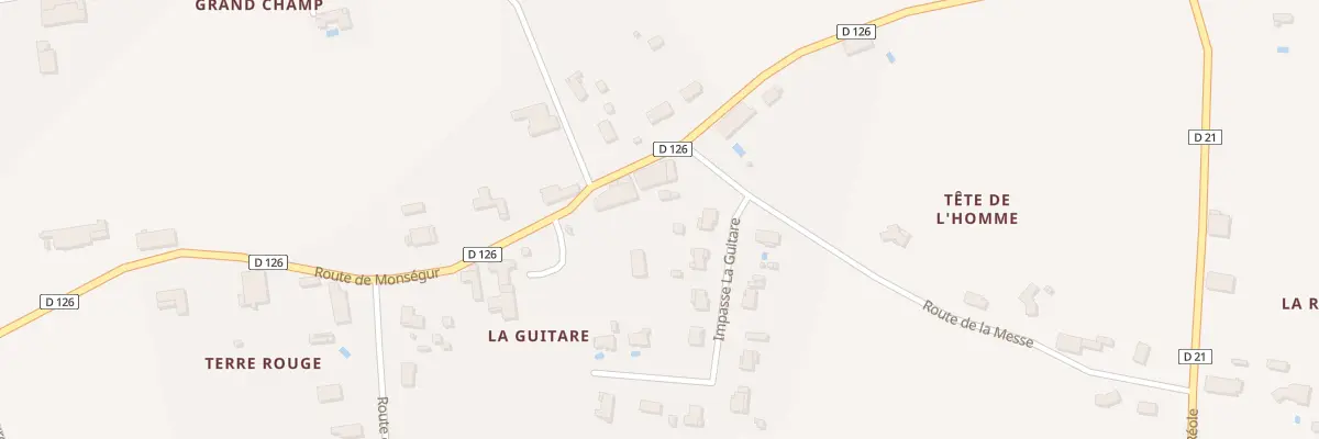 Plan du 2 La Guitare à Loubens