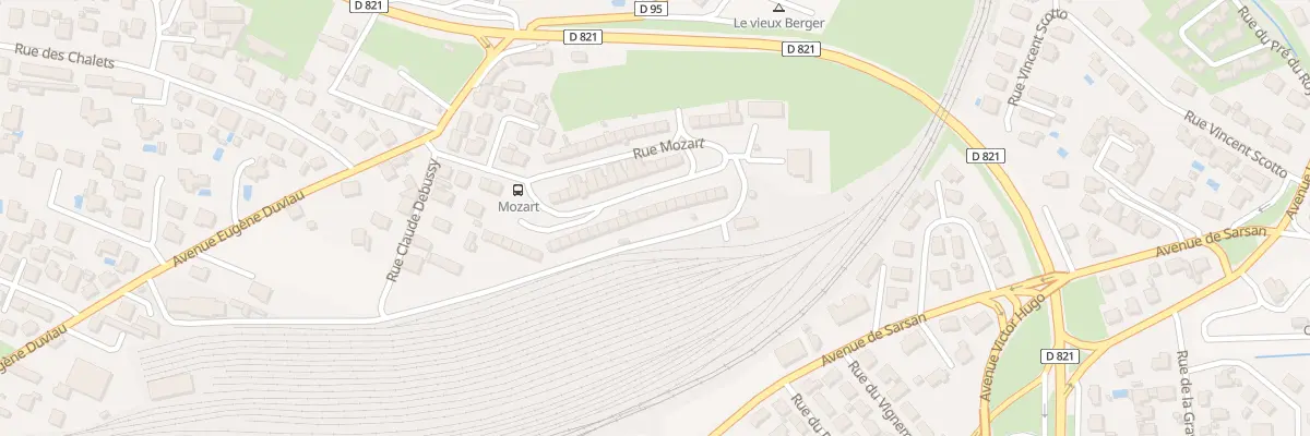 Plan du 55 Rue Mozart à Lourdes