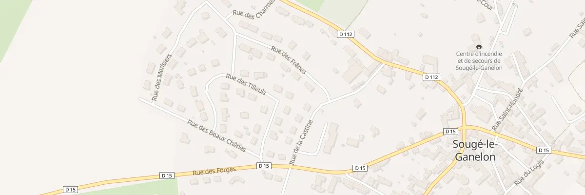 Plan du 10 Rue des Tilleuls à Sougé-le-Ganelon